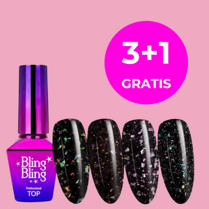 Set - top coat BlingBling MollyLac 3+1 GRATIS